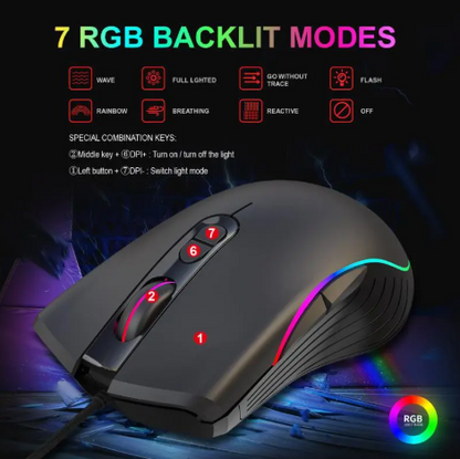 Glow Tech Gaming Mouse for Gamers